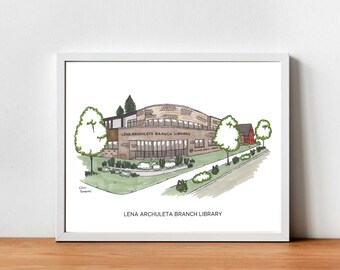 Lena Archuleta Branch Library (Denver Public Library) print
