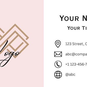 Business card template