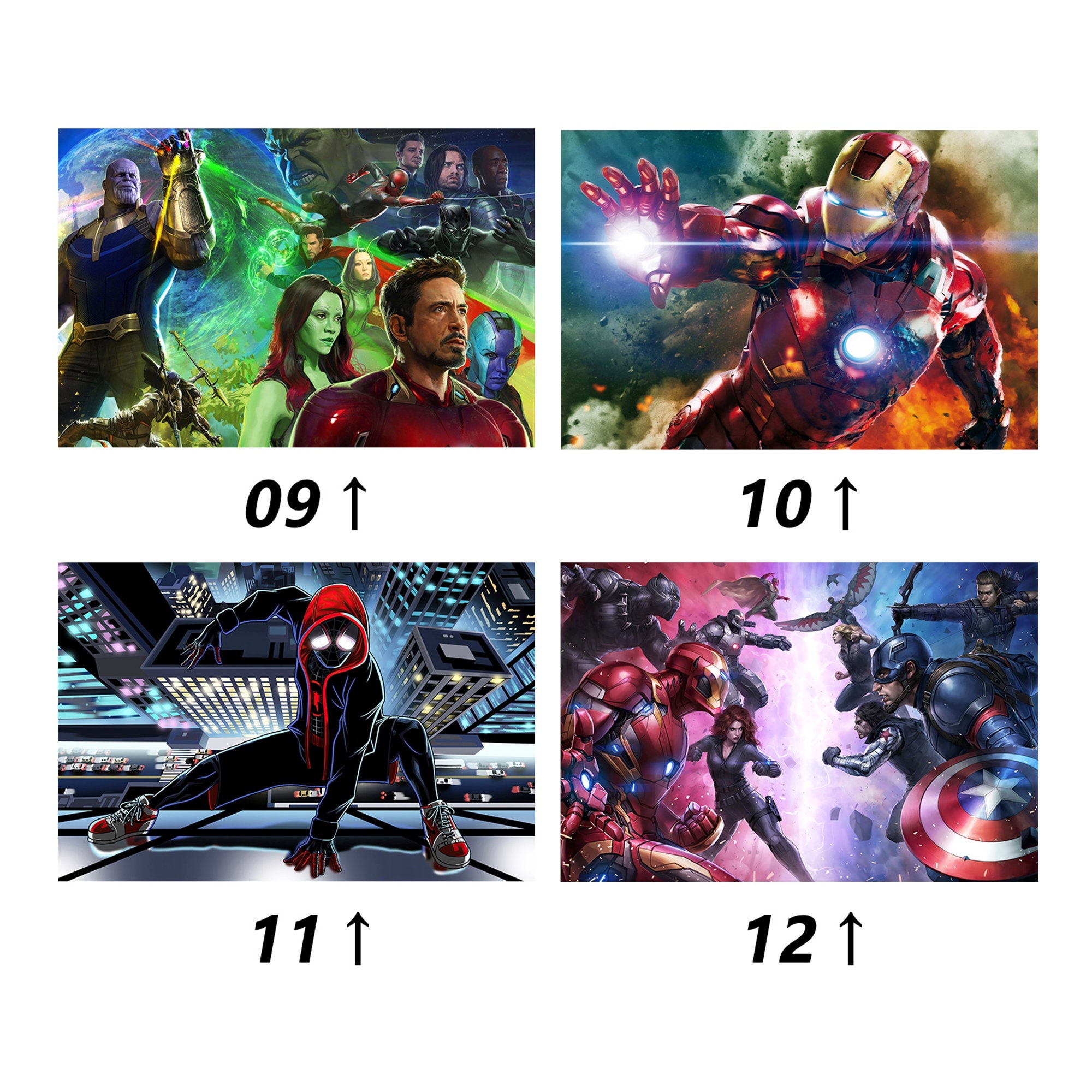 5D DIY Marvel Heroes Diamond Painting Kit Complete Set Etsy UK