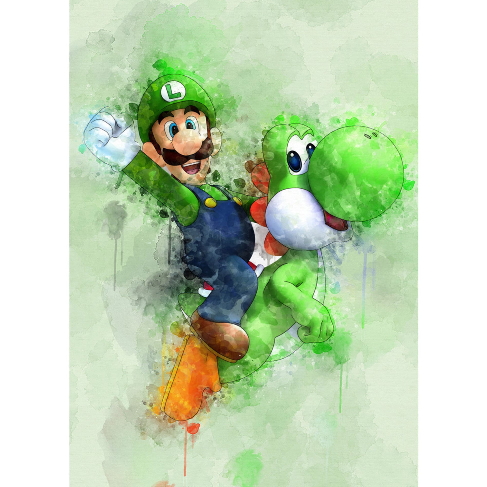 5D DIY Green Mario Diamond Painting Kit Complete Set Diamond Etsy