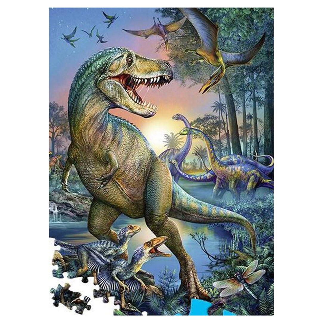 5D DIY Dinosaur Diamond Painting Kit Complete Set Diamond Etsy