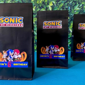 Sonic Favor Taschen, Sonic Treat Taschen, Sonic The Hedgehog Party, Sonic Geburtstagsdekoration, Sonic, Knuckles, Tails