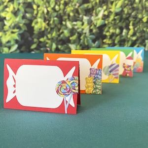 Candy Food Labels, Candy Place Card, Candy Tent Card, Candyland Label, Candyland Party, Candyland Verjaardag Decor, Sweet One, Twee Sweet