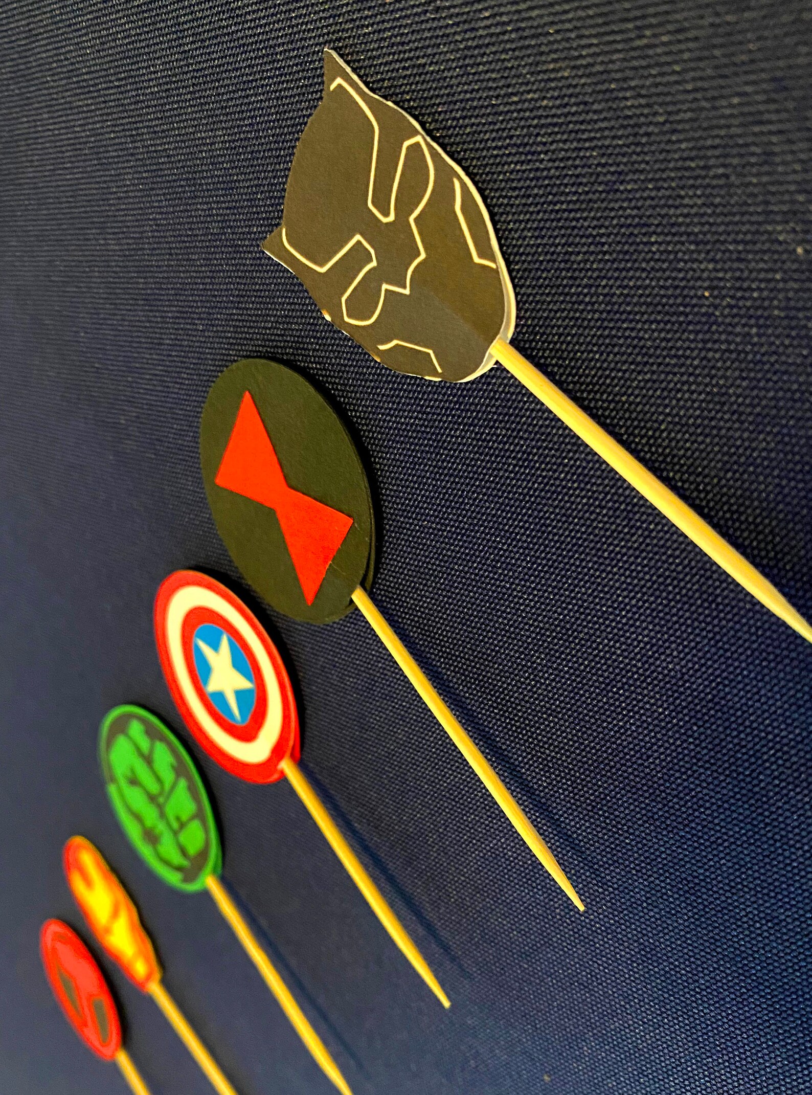 Superhero Cupcake Toppers Superhero Party Supplies Superhero Etsy