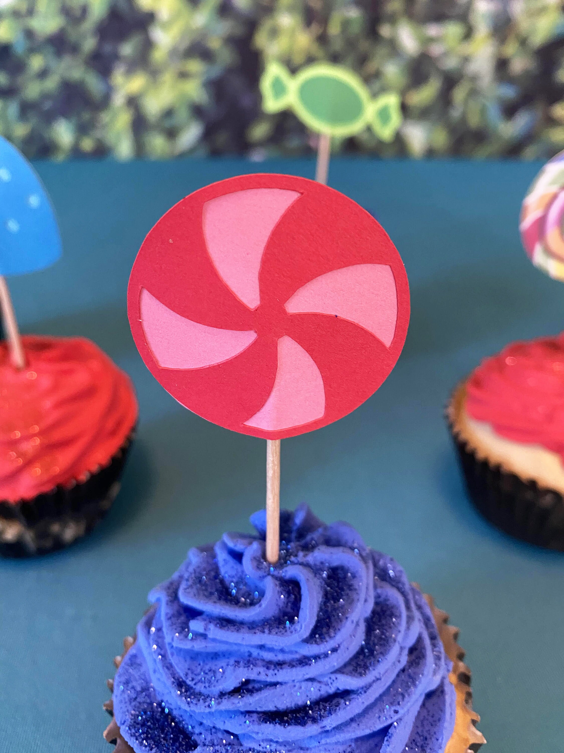 Candy Cupcake Toppers