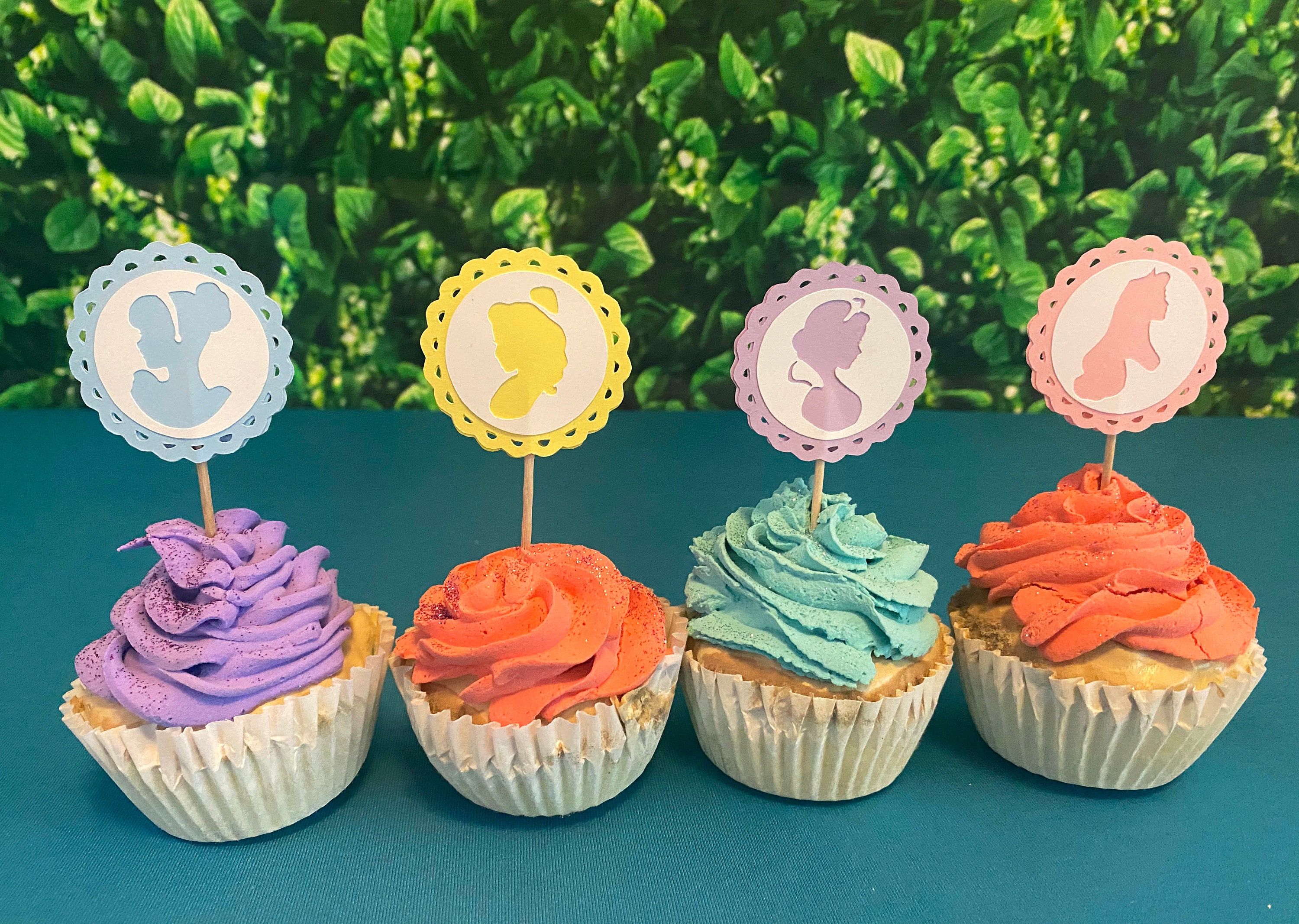 Princess Cupcake Toppers Princess Cake Topper Snow White Etsy