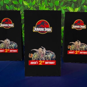 Jurassic Park Bags, Jurassic Park Favor Bags, Jurassic Park Treat Bags, Dinosaur Party Bags, Dinosaur Party Supplies, Dinosaur Party