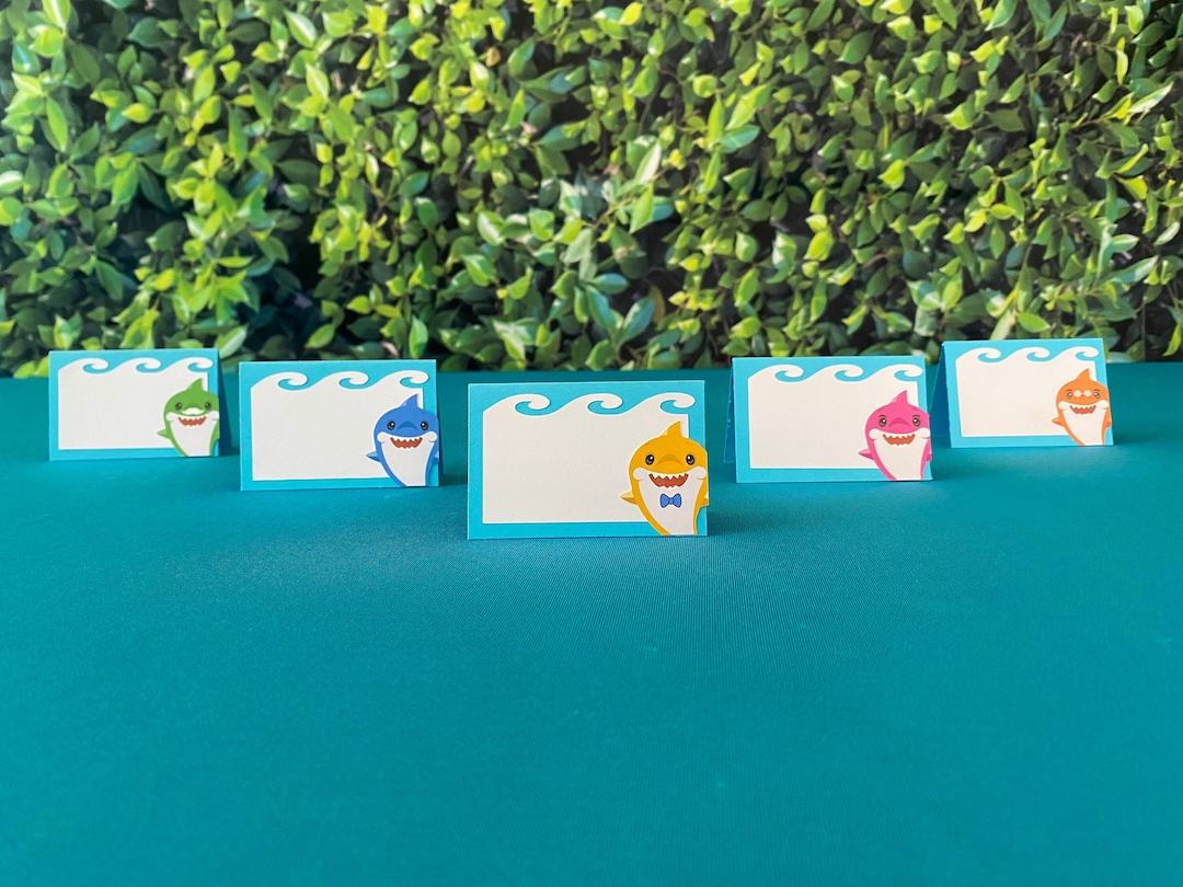 Baby Shark Food Labels Baby Shark Place Cards Baby Shark Tent Cards baby-shark-food-labels-baby-shark-place-cards-baby-shark-tent-cards