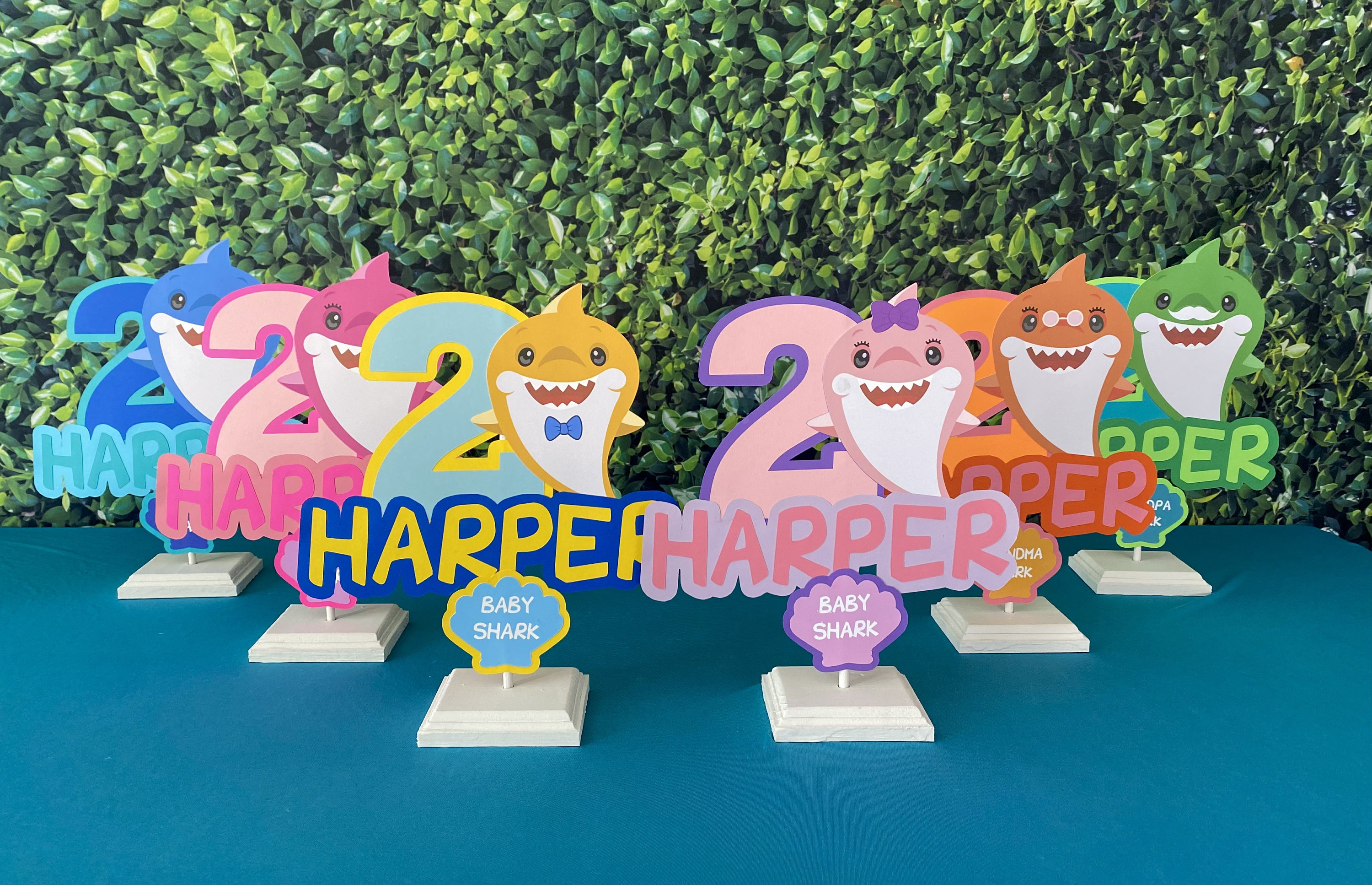 Baby Shark Centerpiece Baby Shark Table Decor Baby Shark Party
