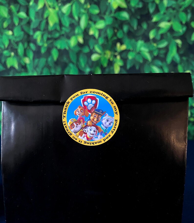 Paw Patrol Favor Bags Paw Patrol Party Paw Patrol Party Bags Paw Patrol Party Supplies Paw Patrol Treat Bags Paw Patrol Goody Bags