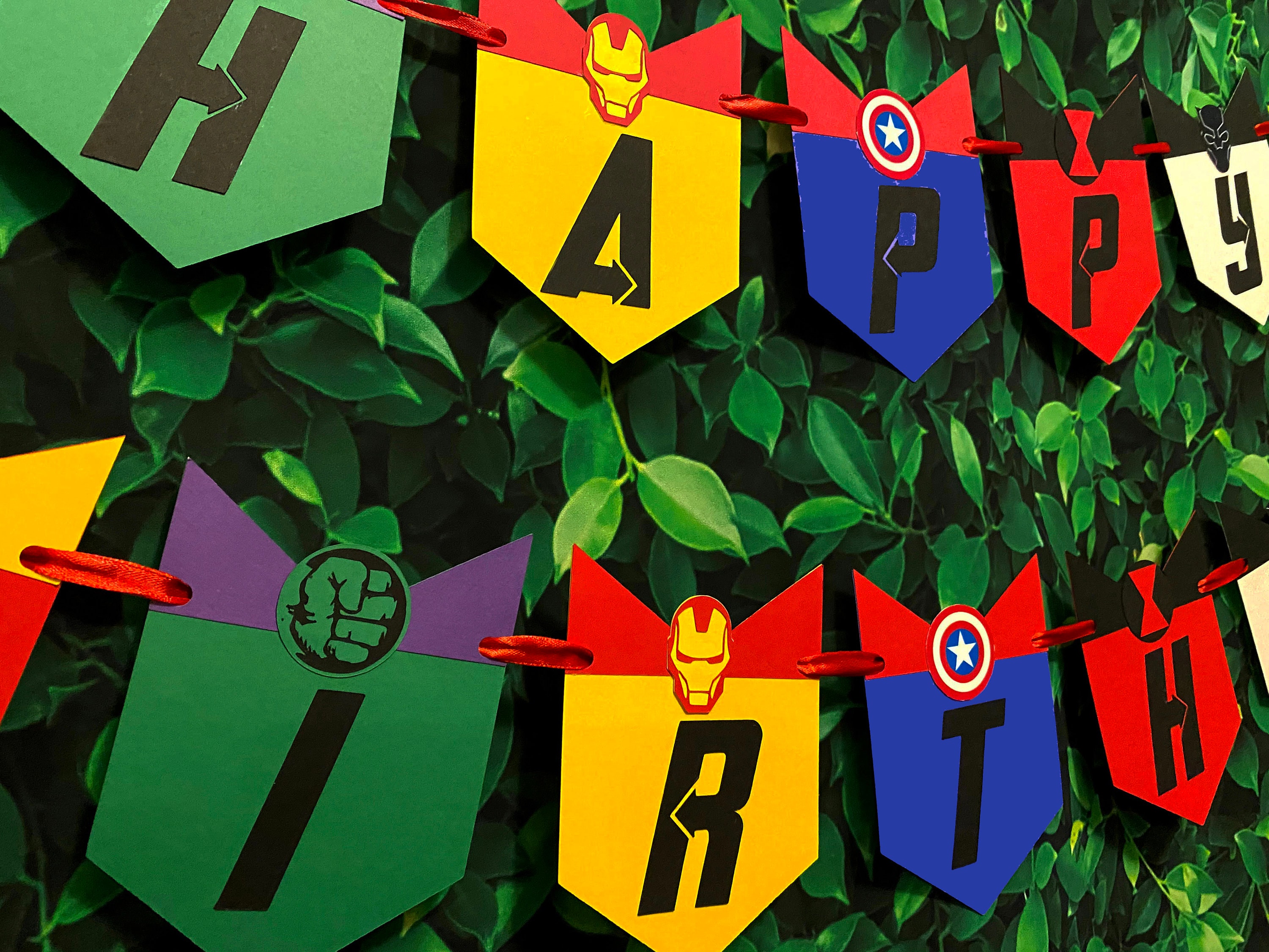 Avengers Birthday Party Banner Avengers Birthday Banner Etsy