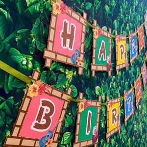 Luau Birthday Banner: Handmade Hawaiian Party Decorations