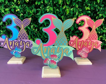 Mermaid Centerpiece, Mermaid Table Decoration, Mermaid Table Centerpiece,  Mermaid Party Supplies, Mermaid Party Decorations