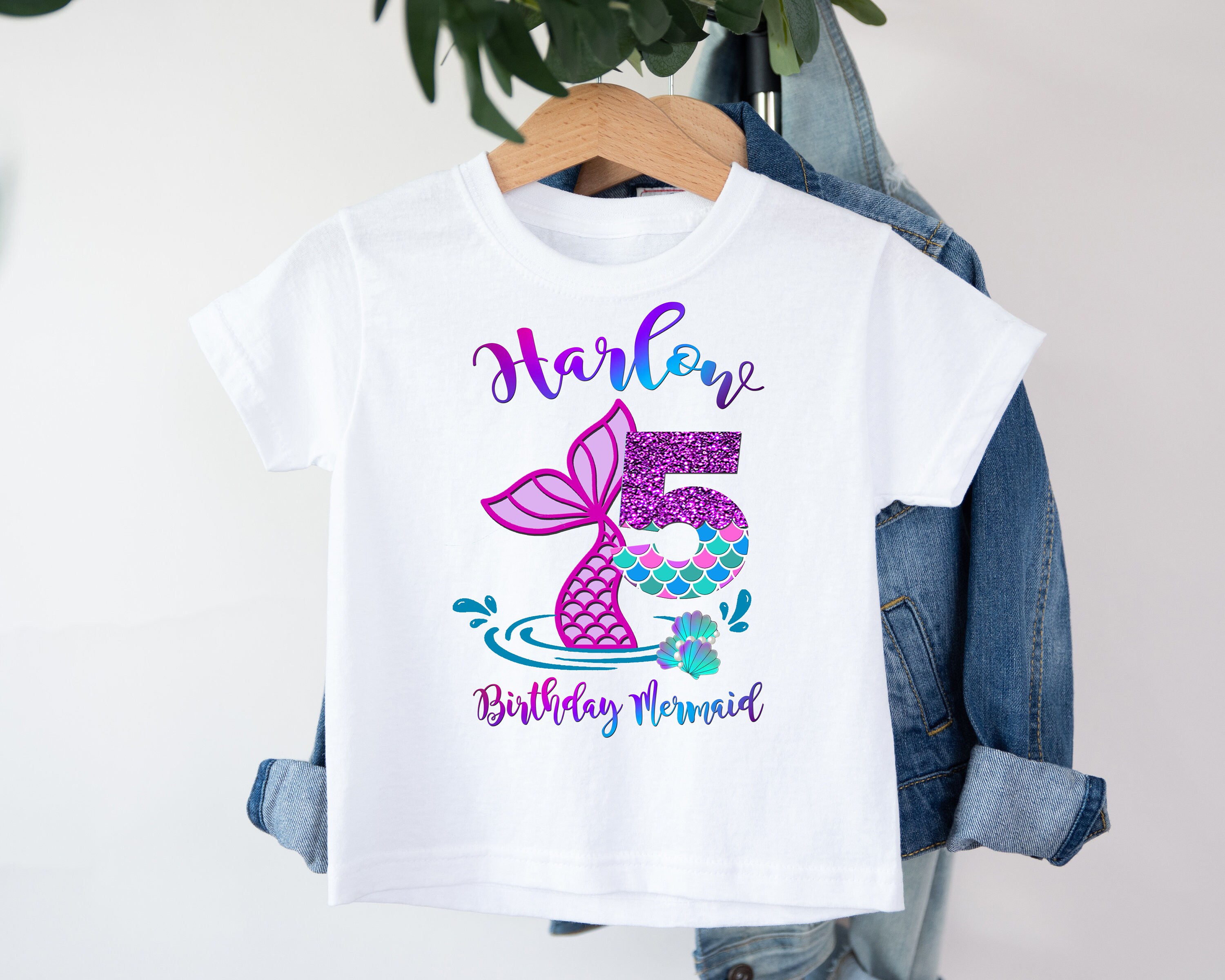 Mermaid shirt birthday sale