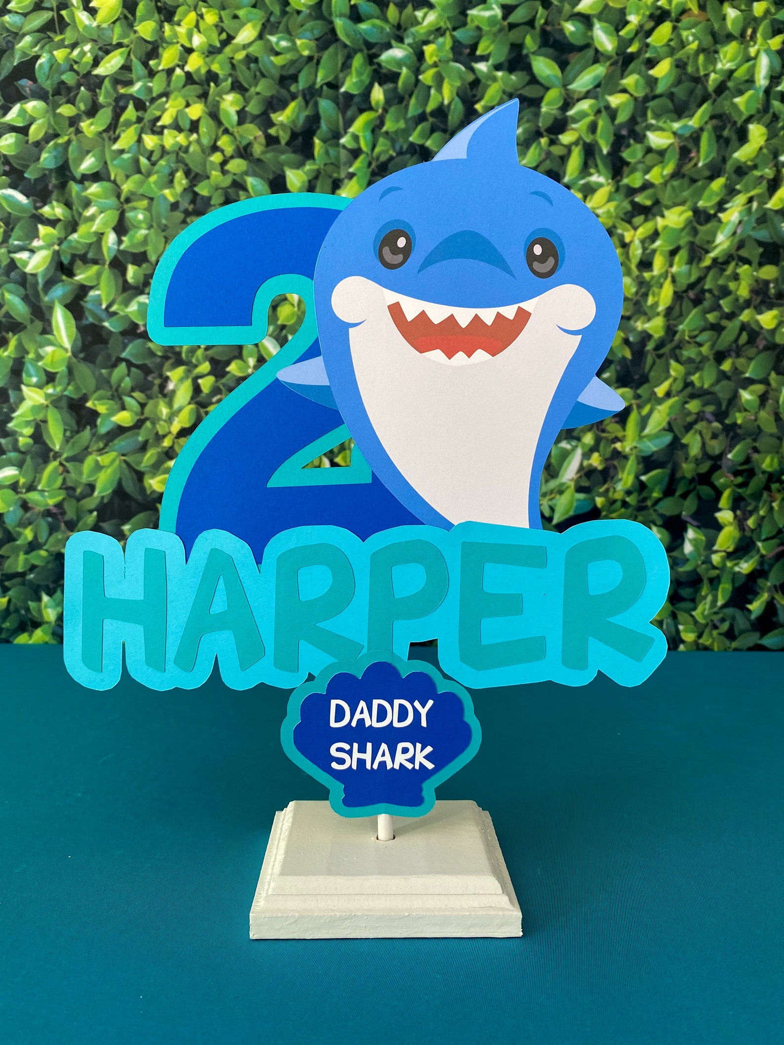 Baby Shark Centerpiece Baby Shark Table Decor Baby Shark Etsy