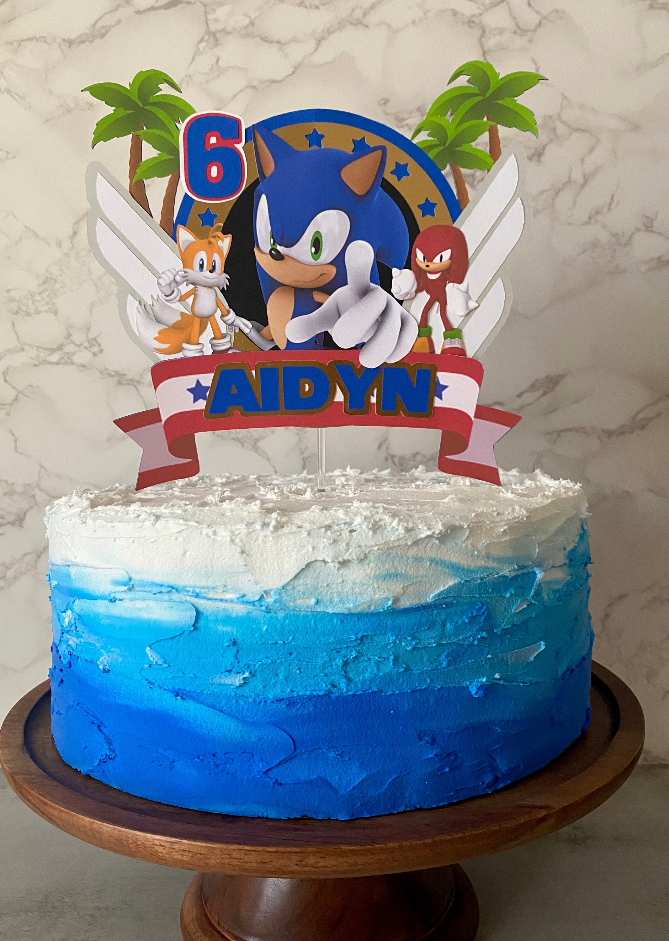Sonic the Hedgehog Cake Topper - Etsy Ireland