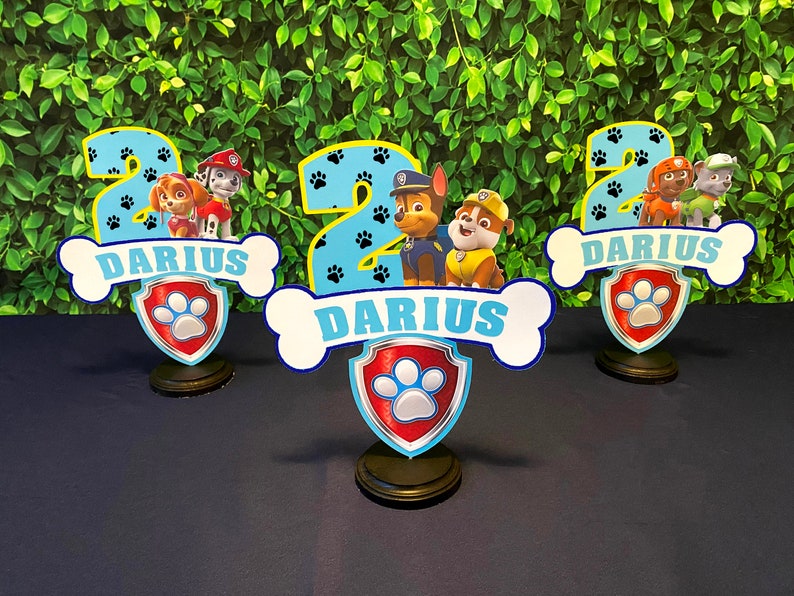browser overzee verliezen Paw Patrol Centerpiece Chase Rocky Paw Patrol Table Decoration Marshall Paw  Patrol Party Decorations Sky Zuma Rubble Party Supplies Party Décor  issho-ueno.com
