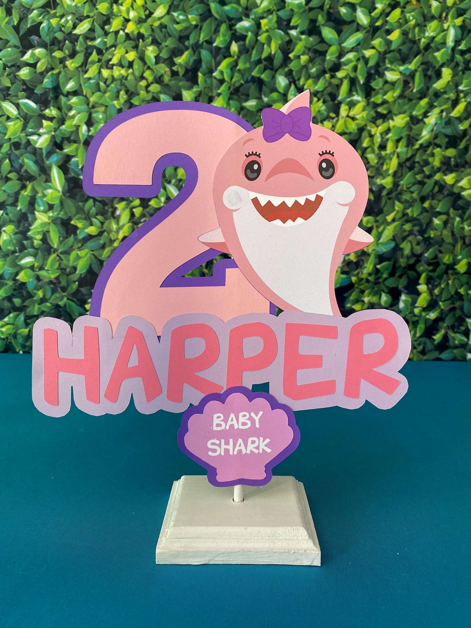 Baby Shark Centerpiece Baby Shark Table Decor Baby Shark Etsy