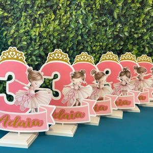 Ballerina Birthday Centerpiece, Ballerina Birthday Table Decor, Ballerina Slippers, Tutu Party Decor, Little Ballerina Birthday Supplies
