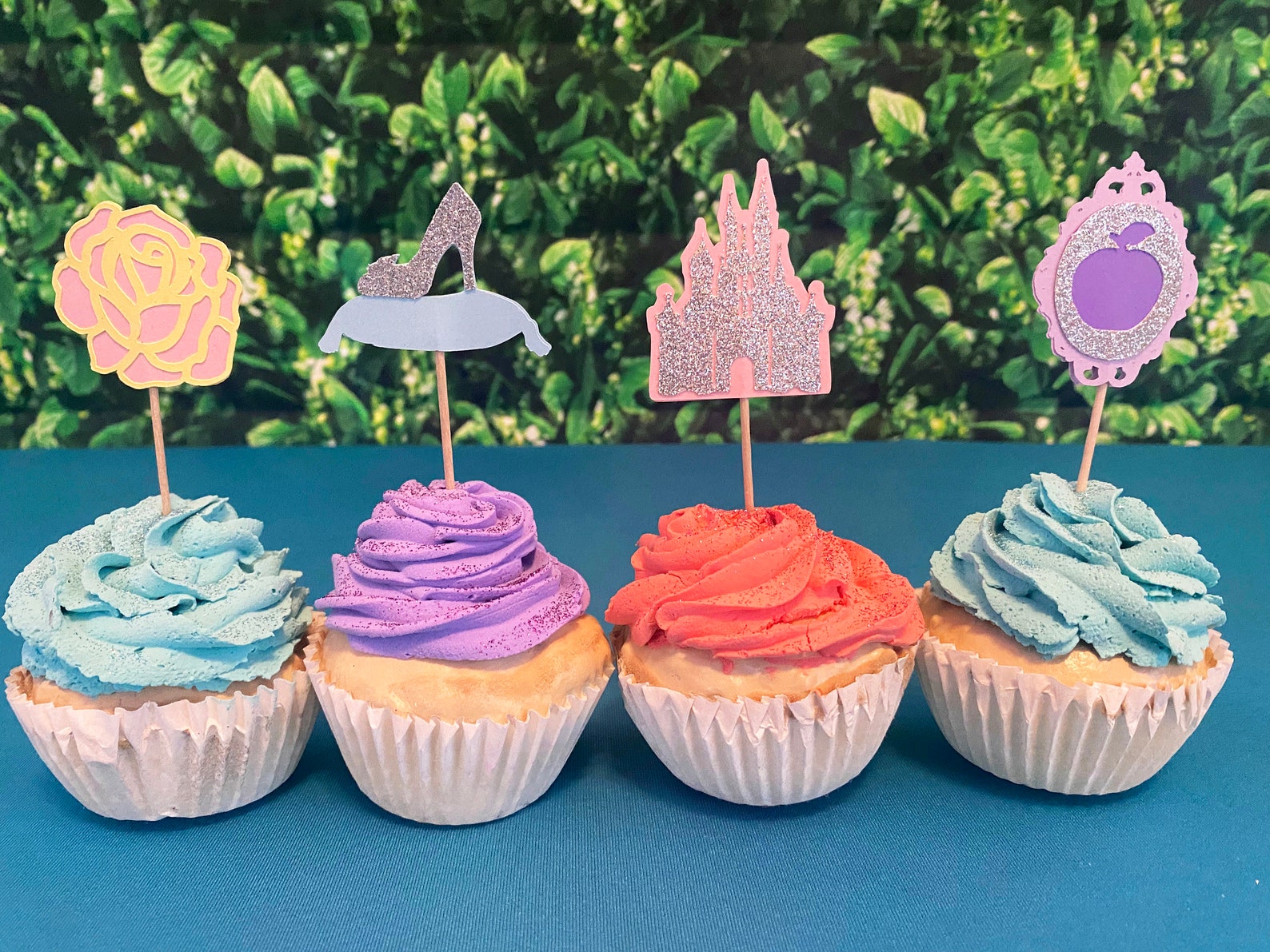 Princess Cupcake Toppers Princess Cake Topper Snow White Etsy