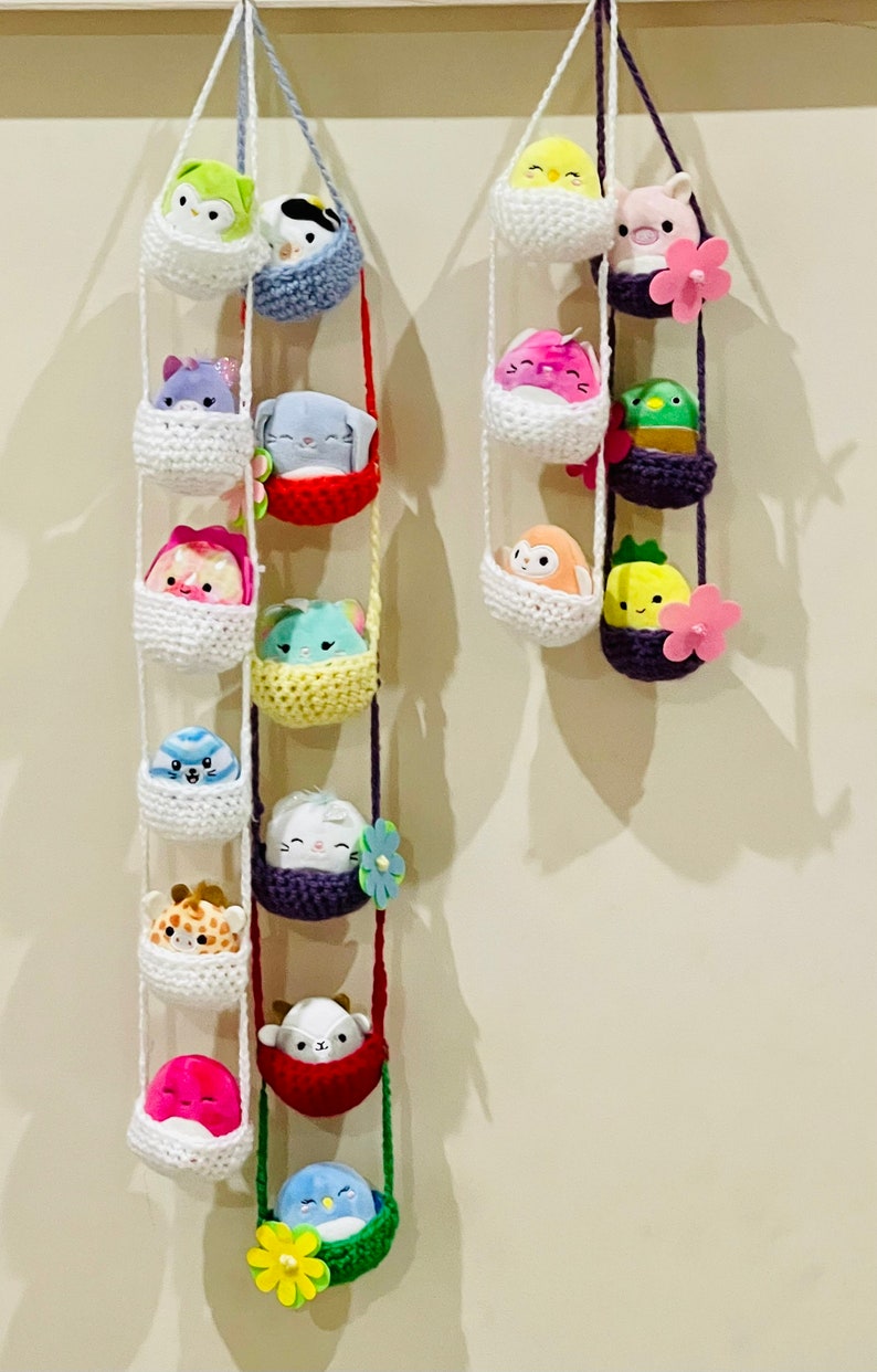 Handmade Mini Soft Toy Hanging Storage Squishville Etsy UK