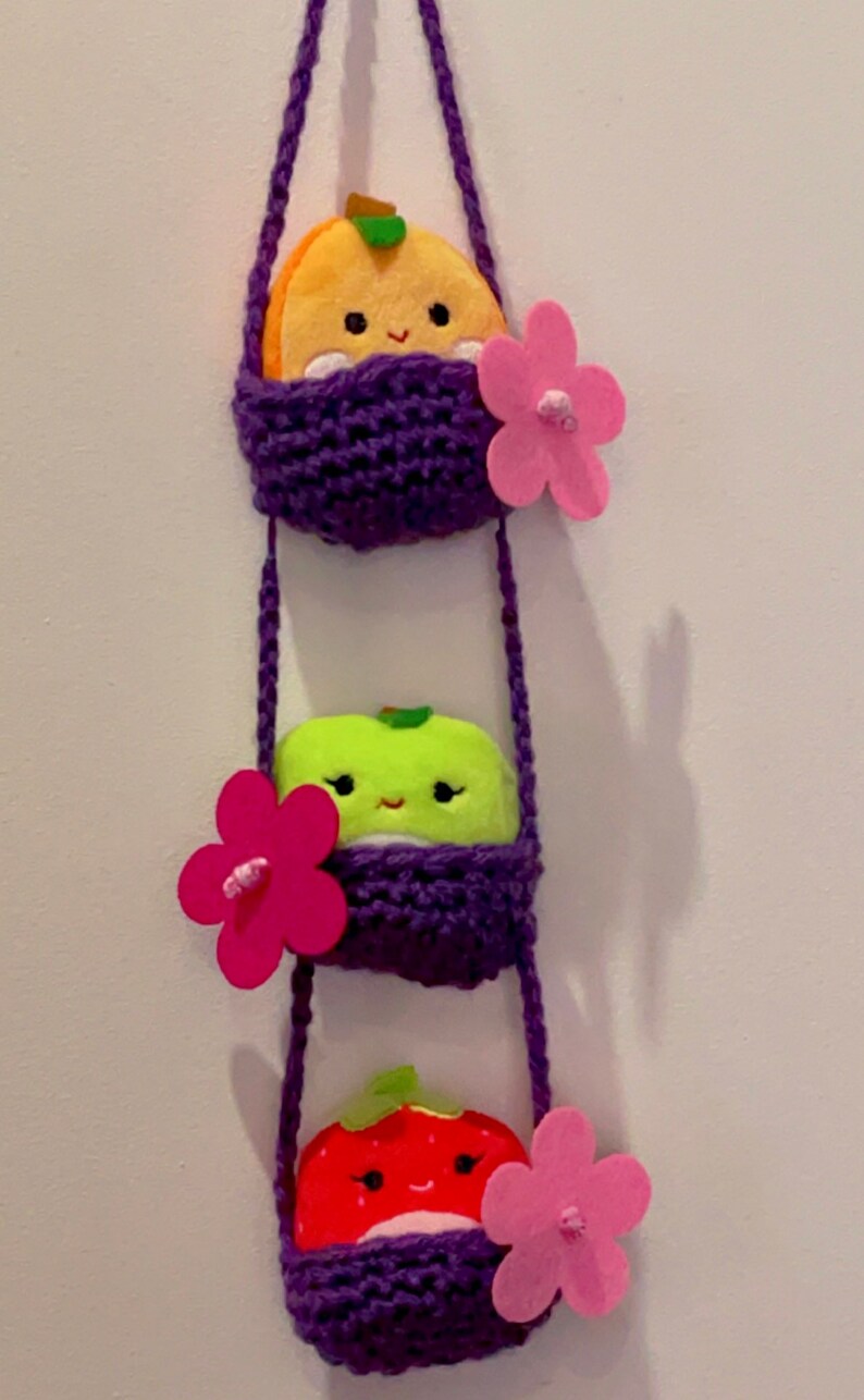 Handmade Mini Soft Toy Hanging Storage Squishville Etsy UK