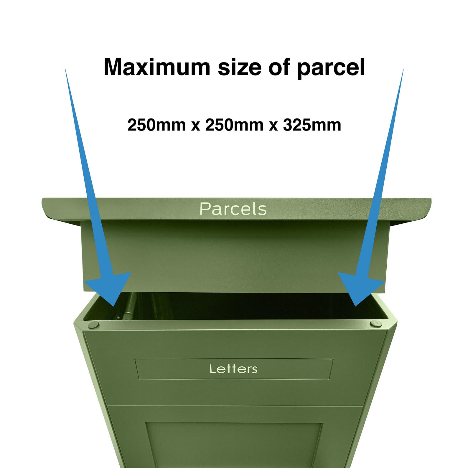 Smart Parcel Delivery Drop Box for Home Outdoor Letterbox Large Front