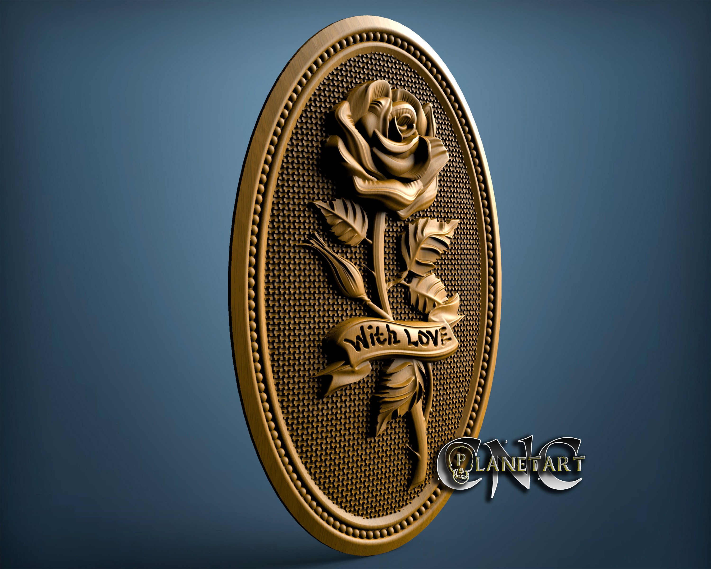 Rose 3D STL Model CNC Router Engraver Artcam Aspire CNC - Etsy Canada