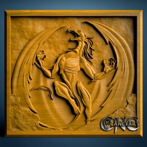 Dragon, 3D STL Model, CNC Router Engraver, Artcam, Aspire, CNC Files ...