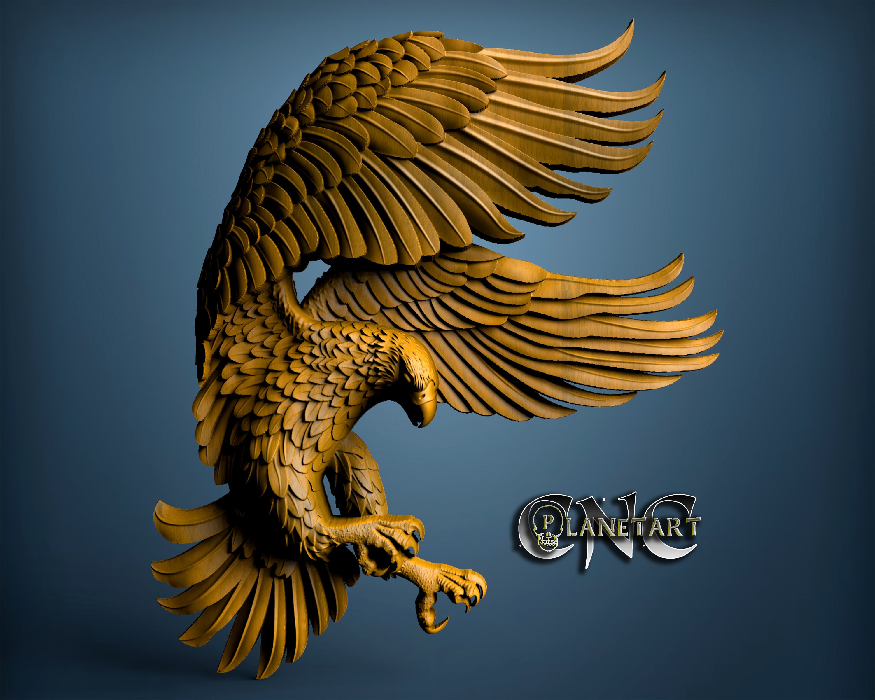 Eagle, 3D STL Model, CNC Router Engraver, Artcam, Aspire Eagle, 3D STL Model, CNC Router Engraver, Artcam, Aspire