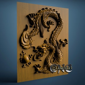 Dragon, 3D STL Model, CNC Router Engraver, Artcam, Aspire, CNC Files ...