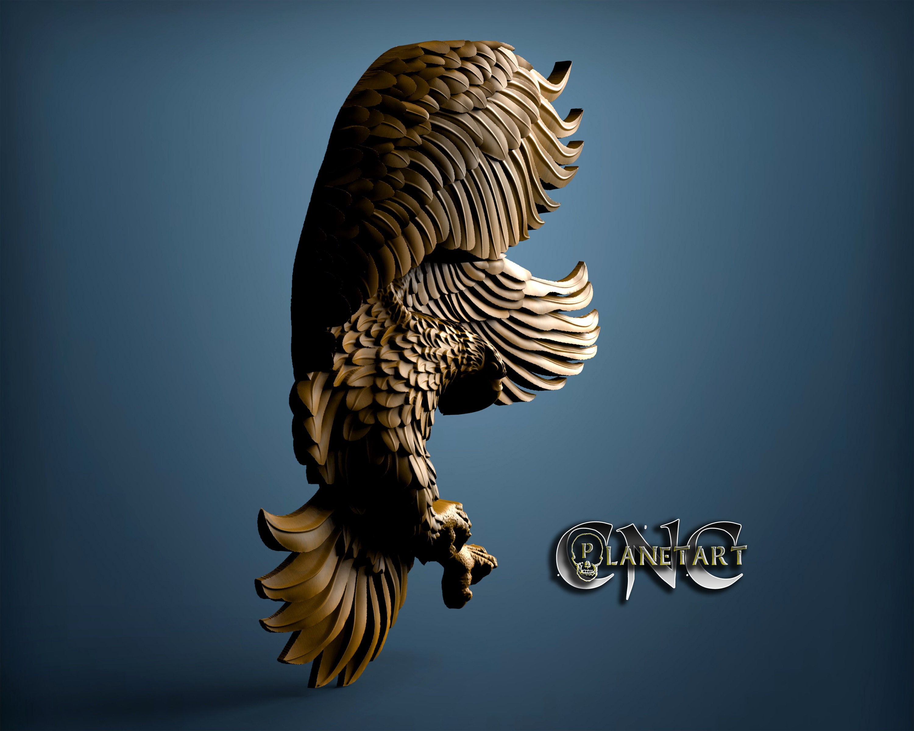 Eagle, 3D STL Model, CNC Router Engraver, Artcam, Aspire Eagle, 3D STL Model, CNC Router Engraver, Artcam, Aspire
