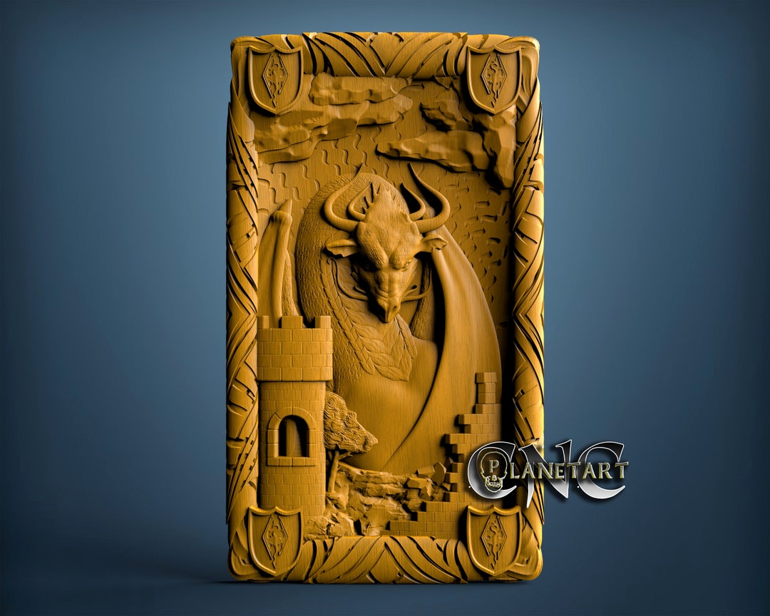 Dragon, 3D STL Model, CNC Router Engraver, Artcam, Aspire, CNC Files ...