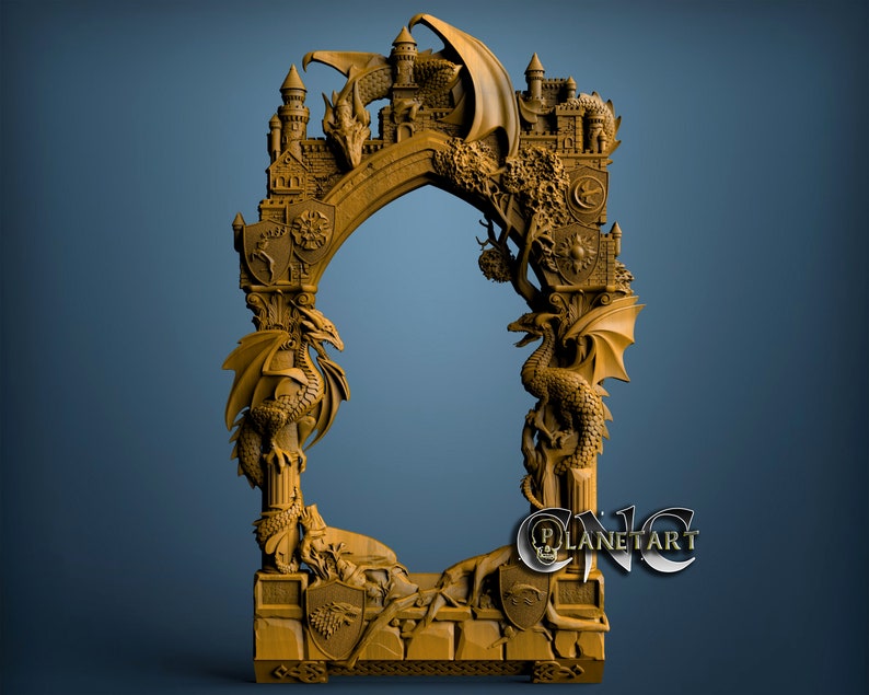 Game of Thrones Frame 3D STL Model CNC Router Engraver Etsy