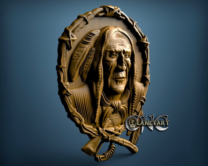 Native American 3D STL Model CNC Router Engraver Artcam - Etsy Australia