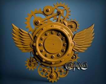 Gothic Clock STL Model, CNC Router Engraver, Artcam, Aspire, Cnc Files ...