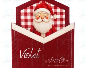 Personalized Santa Envelope