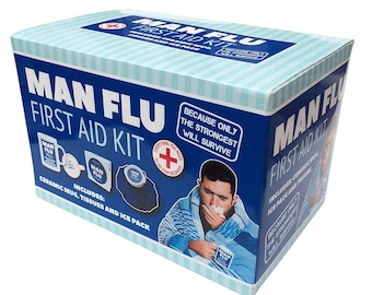 Man Flu First Aid Kit - Funny Novelty Gifts for Him - Novelty Gifts, Father's Day