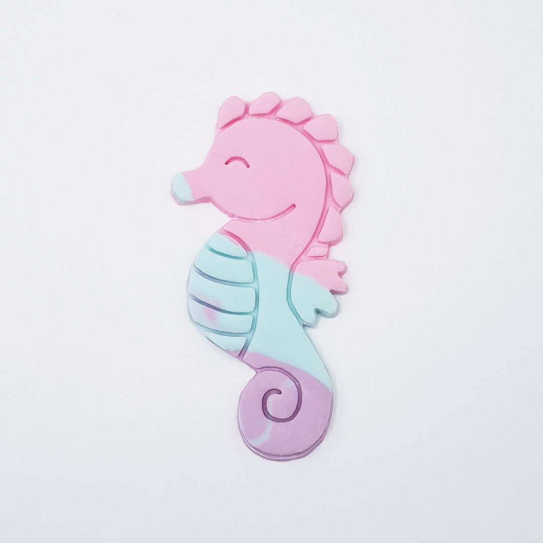 Seahorse Sea Animal Ocean Birthday Themed Cookie Embosser Etsy