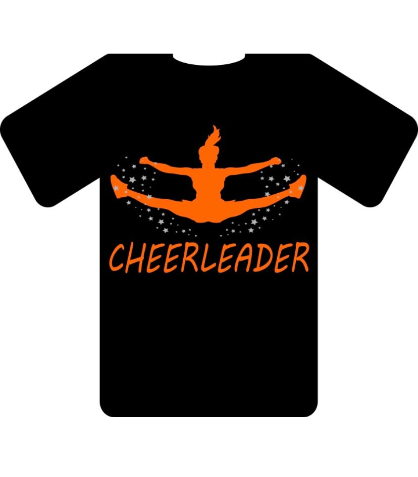 Cheerleader Personalised TShirt Etsy