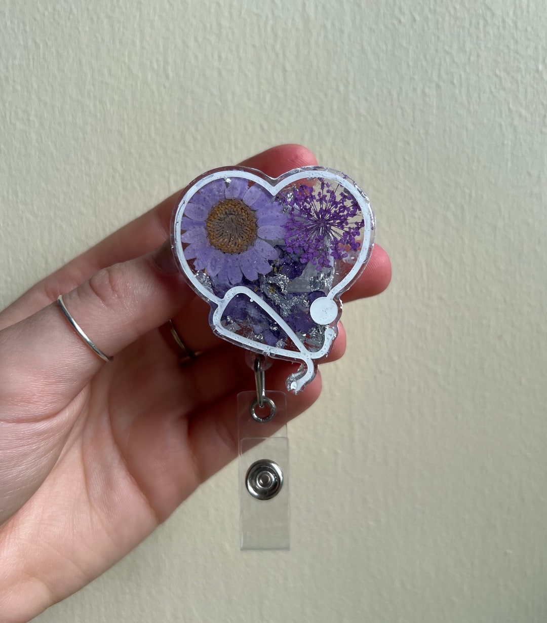 Heart Stethoscope Badge Nurse Badges Stethoscope Badge Etsy