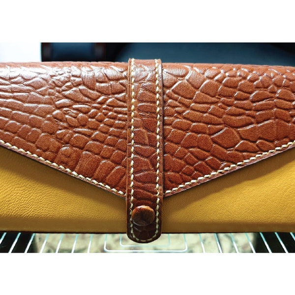 Women Leather Wallet, 2 Colors Women Wallet, Leather Clutch Wallet For Women, Digital PDF, template, pattern, download, women purse, zipper