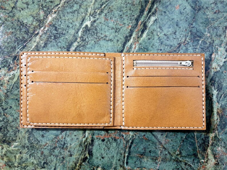 Bifold Leather Wallet Pattern & Template Pdf File for Hand Crafting and