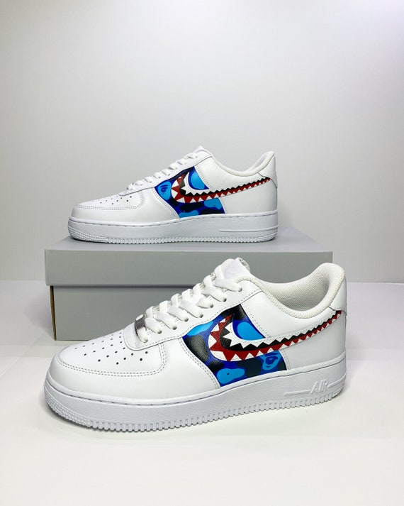 bape af1 blue