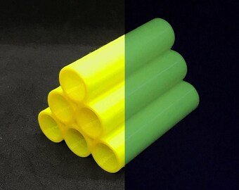 Glowing Shrimp Tubes / Glowing Shrimp Fry Tubes / Glowing Shrimp Shelter / Fluorescent UV Aquarium Accessory/ Black Light Aquarium Accessory