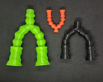 Dual Random Flow Generator / UV Reactive Turbulent Flow Nozzle / Aquarium Accessories / Neon Fish Tank Nozzles / LocLine Aquarium Nozzles