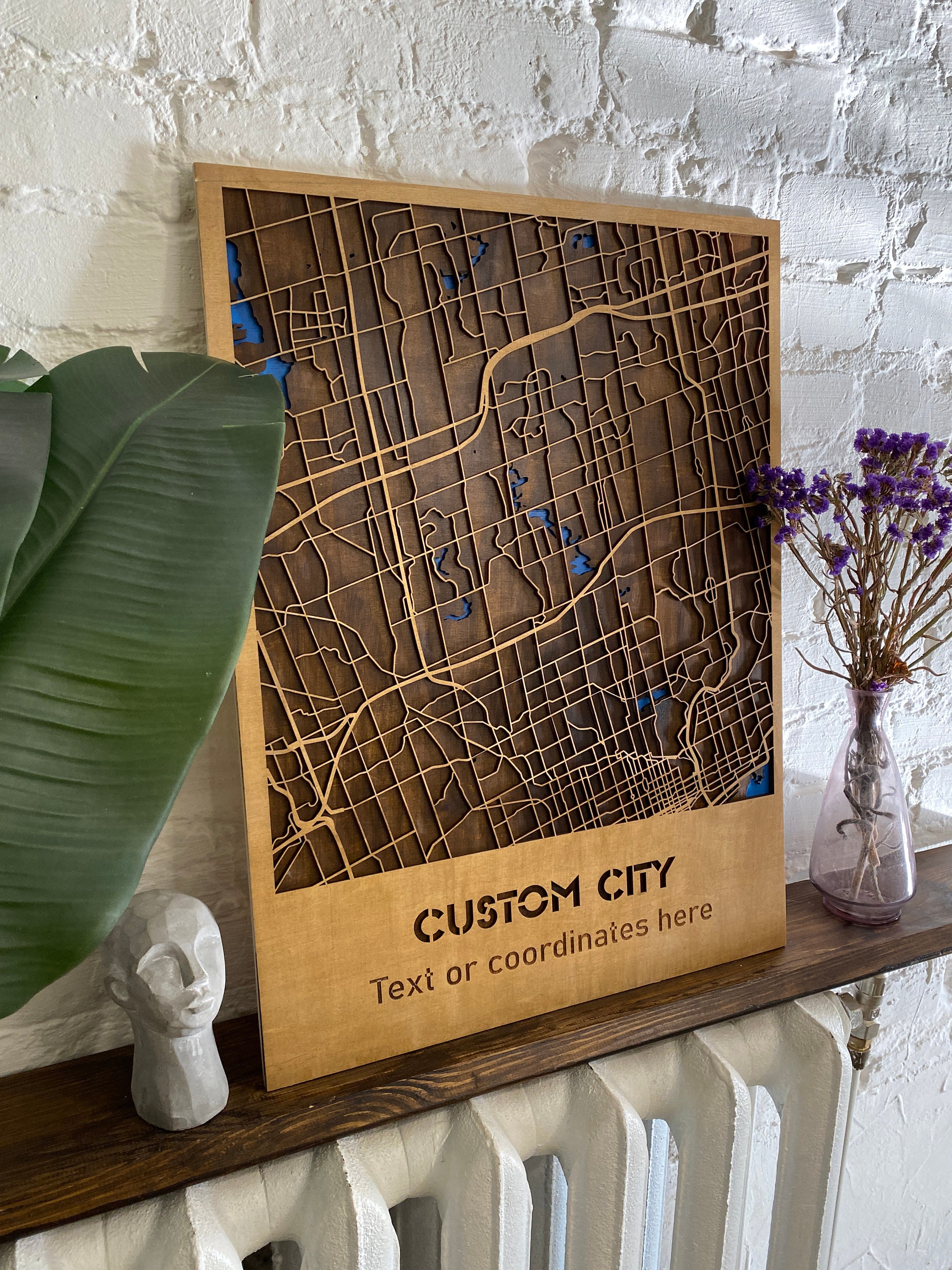 City Map Wall Art Wood Wall Map - Il Fullxfull.5595266946 Mcq2