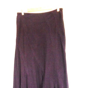 Y2K Boho Maxi Needle Cord Skirt,UK10 LONG, Full Circle Hem, Warm Brown With Netting Trim/ Festival Hippie 2000 Retro Cottagecore Full length