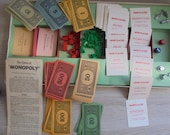 Monopoly Vintage 1961 Complete Retro Collectable Includes Rules and Origional dice Vintage Games Classic