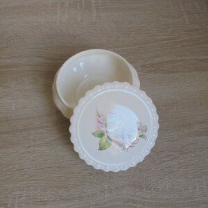 Coalport Bone China Trinket Topf, Blütenzeit Cottagecore Dekor